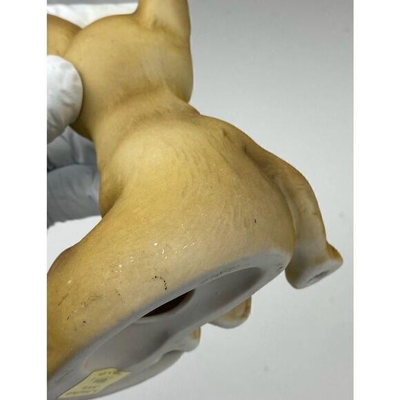 Vintage Fine Grain Porcelain Feline Cat Figurine Tan Set of 2 By Aldon Japan DF1 - Picture 9 of 11